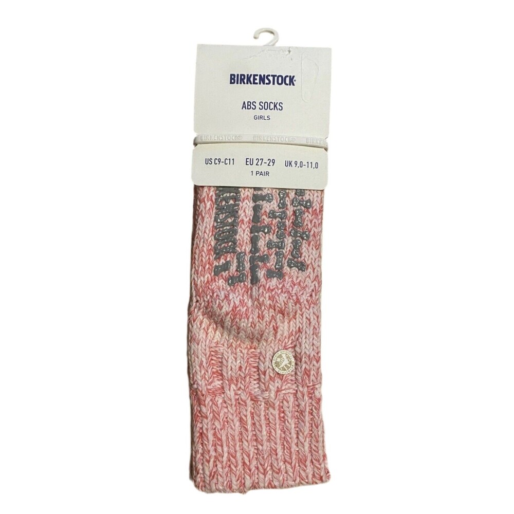 Birkenstock Girls Crystal Pink Abs Socks - C9-C11